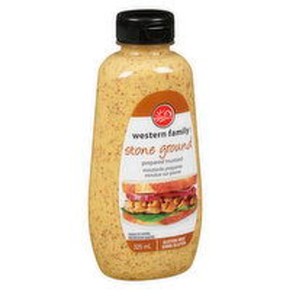 Western Family - Prepared Stone Ground Mustard, 325 Millilitre