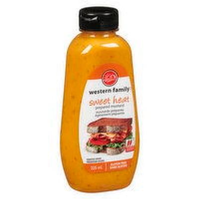 Western Family - Prepared Mustard - Sweet Heat, 325 Millilitre