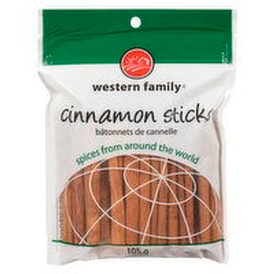 Western Family - Cinnamon - Sticks, 105 Gram