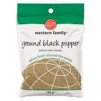 Western Family - Pepper Black - Ground, 145 Gram