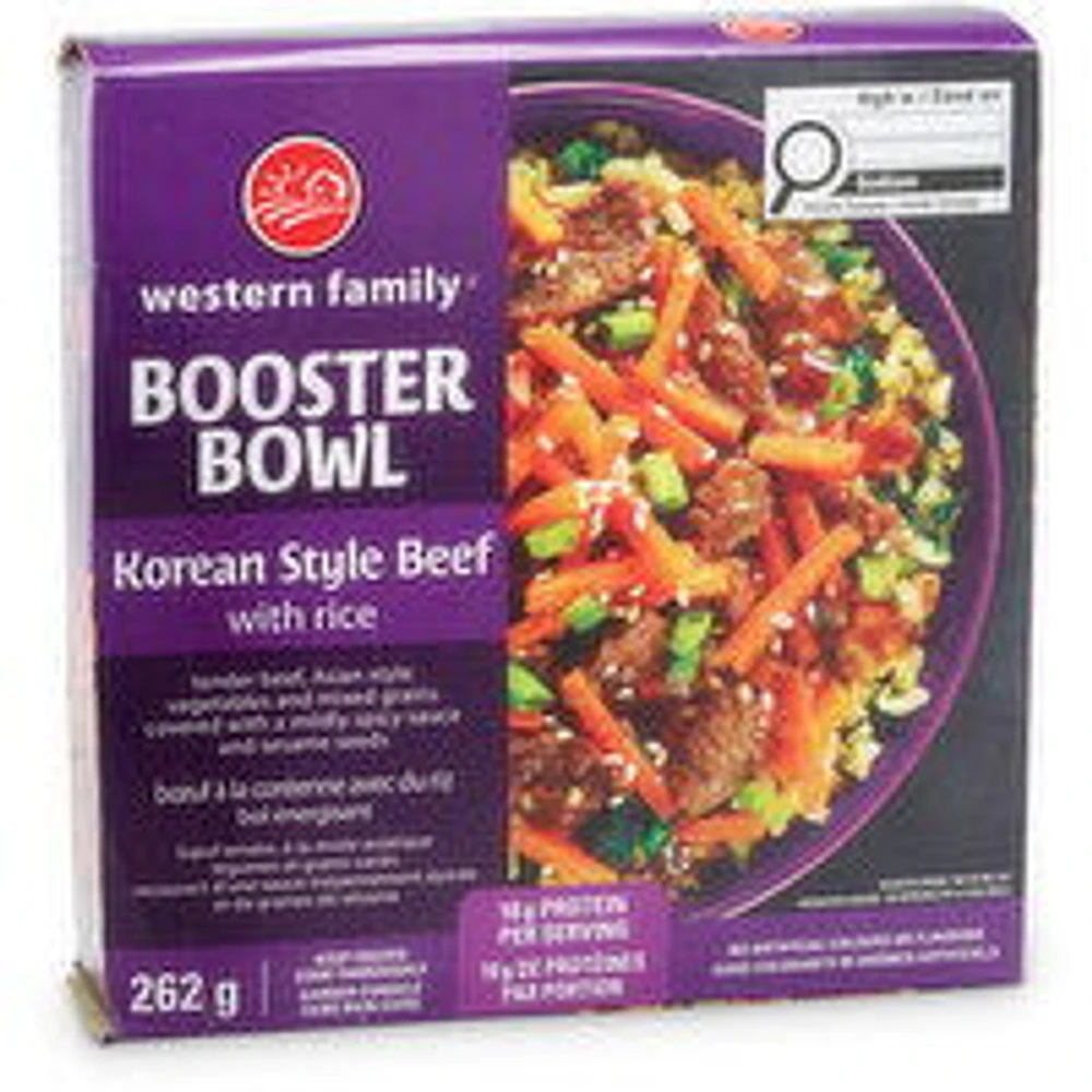 Western Family - Booster Bowl - Korean Style Beef, 262 Gram
