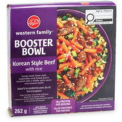 Western Family - Booster Bowl - Korean Style Beef, 262 Gram