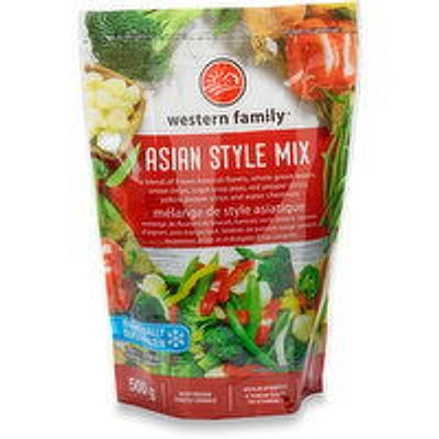Western Family - Frozen Vegetables - Asian Style Mix, 500 Gram