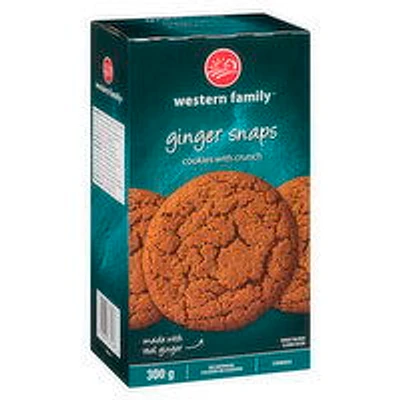 Western Family - Ginger Snap Cookies, 300 Gram