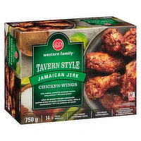 Western Family - Tavern Style Chicken Wings - Jamaican Jerk, 750 Gram