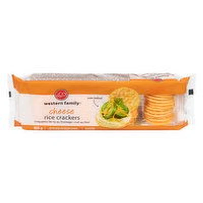 Western Family - Rice Crackers - Cheese, 100 Gram