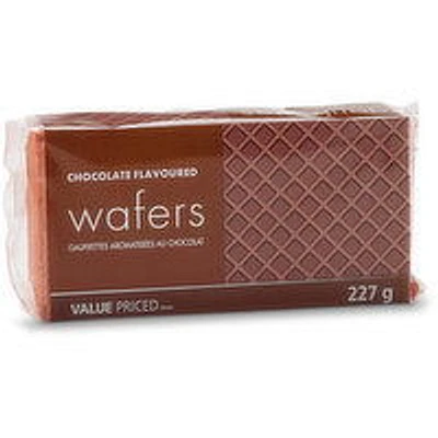 Value Priced - Chocolate Flavoured Ice Wafers, 227 Gram