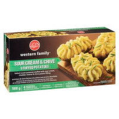 Western Family - Sour Cream & Chive Stuffed Potatoes, 568 Gram