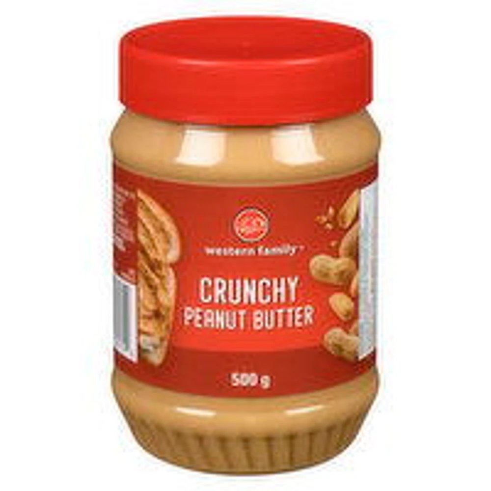 Western Family - Peanut Butter - Crunchy, 500 Gram