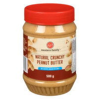 Western Family - Natural Crunchy Peanut Butter, 500 Gram
