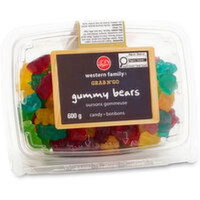 Western Family - Gummy Bears, Grab N'Go, 600 Gram