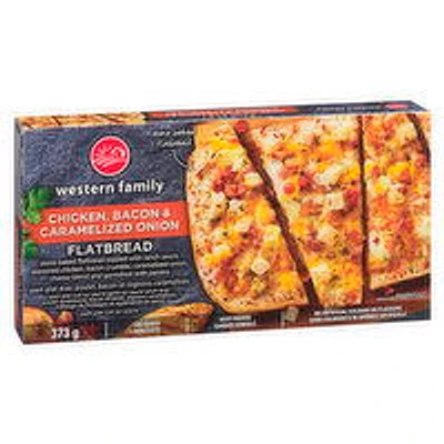 Western Family - Chicken, Bacon & Caramelized Onion Flatbread, 373 Gram