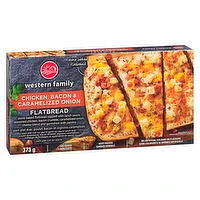 Western Family - Chicken, Bacon & Caramelized Onion Flatbread, 373 Gram