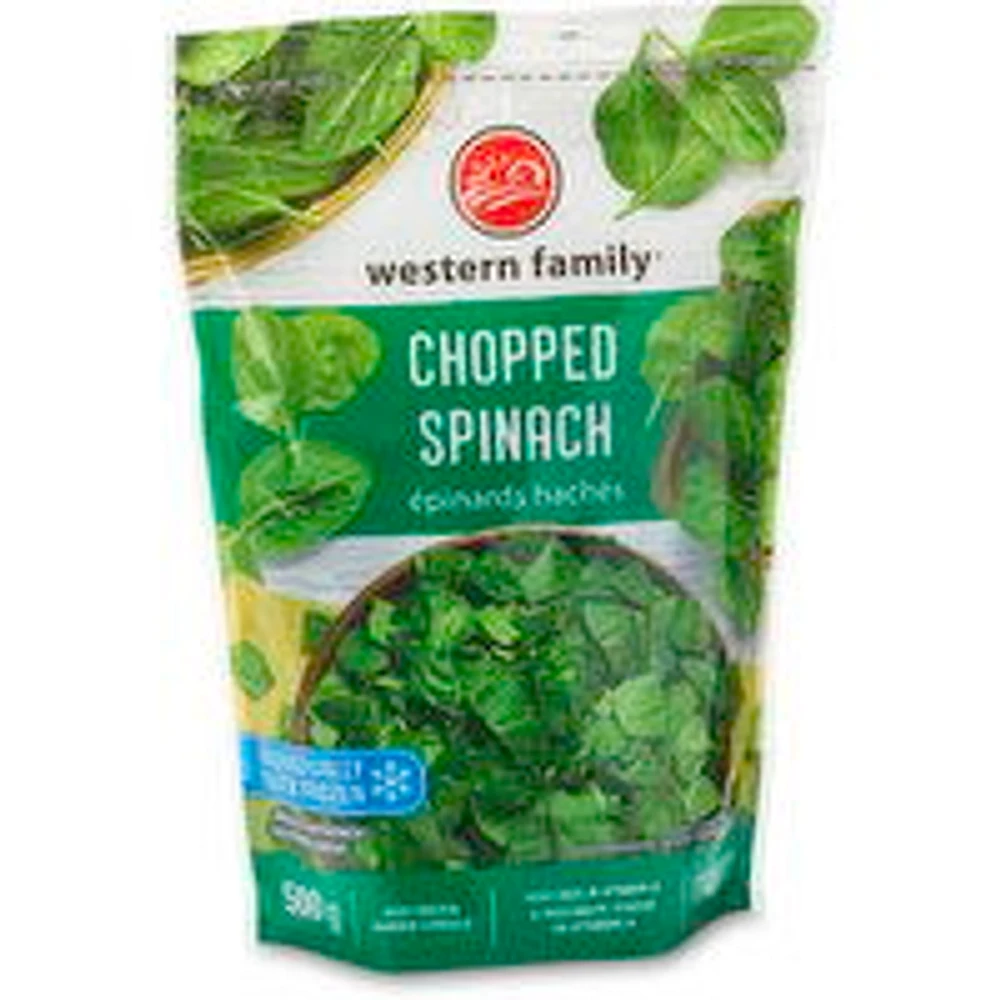 Western Family - Chopped Spinach, 500 Gram