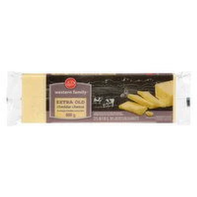 Western Family - Cheese - Extra Old Cheddar, 600 Gram