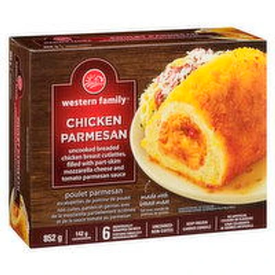 Western Family - Stuffed Chicken Breast Breaded, Parmesan, 6 Each