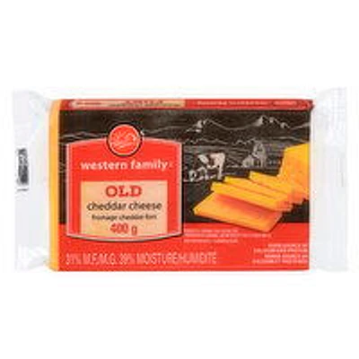 Western Family - Old Cheddar Cheese, 400 Gram