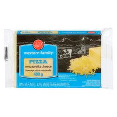Western Family - WF Pizza Mozzarella Cheese, 400 Gram