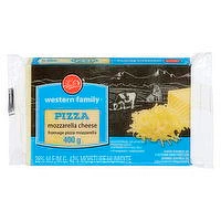 Western Family - WF Pizza Mozzarella Cheese, 400 Gram