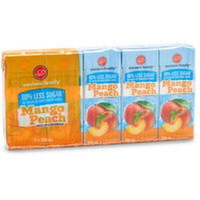 Western Family - Mango Peach Fruit Juice, 200 Millilitre