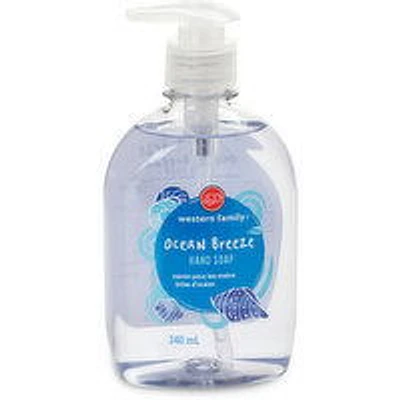 Western Family - Ocean Breeze Hand Soap, 340 Millilitre