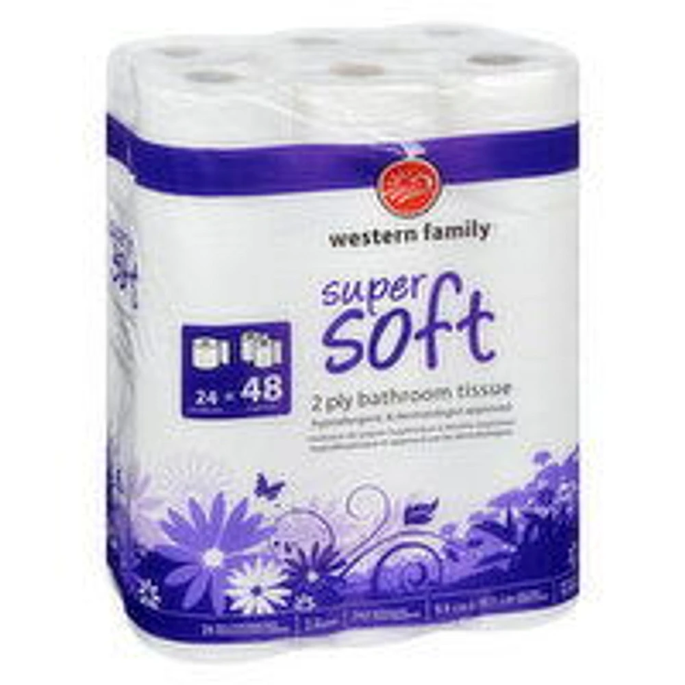 Western Family - Bathroom Tissue, 24 Double Rolls, 24 Each