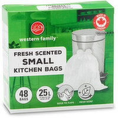 Western Family - Small Kitchen Bags, Scented, 48 Each