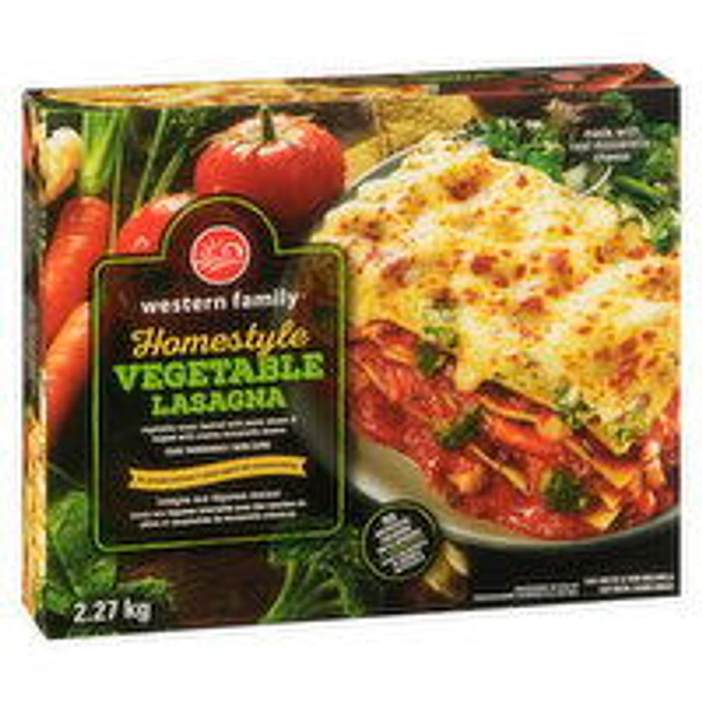 Western Family - Homestyle Vegetable Lasagna, 2.27 Kilogram