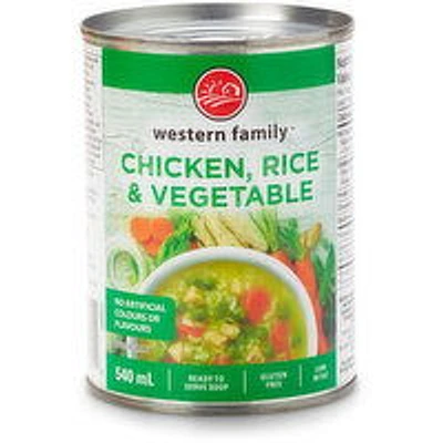 Western Family - Soup, Chicken, Rice & Vegetable, 540 Millilitre
