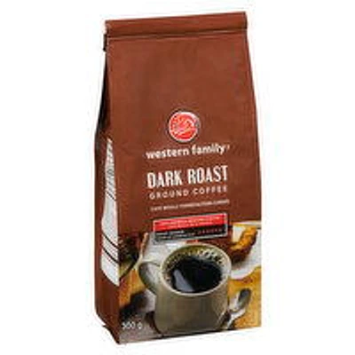 Western Family - Dark Roast Ground Coffee, 300 Gram
