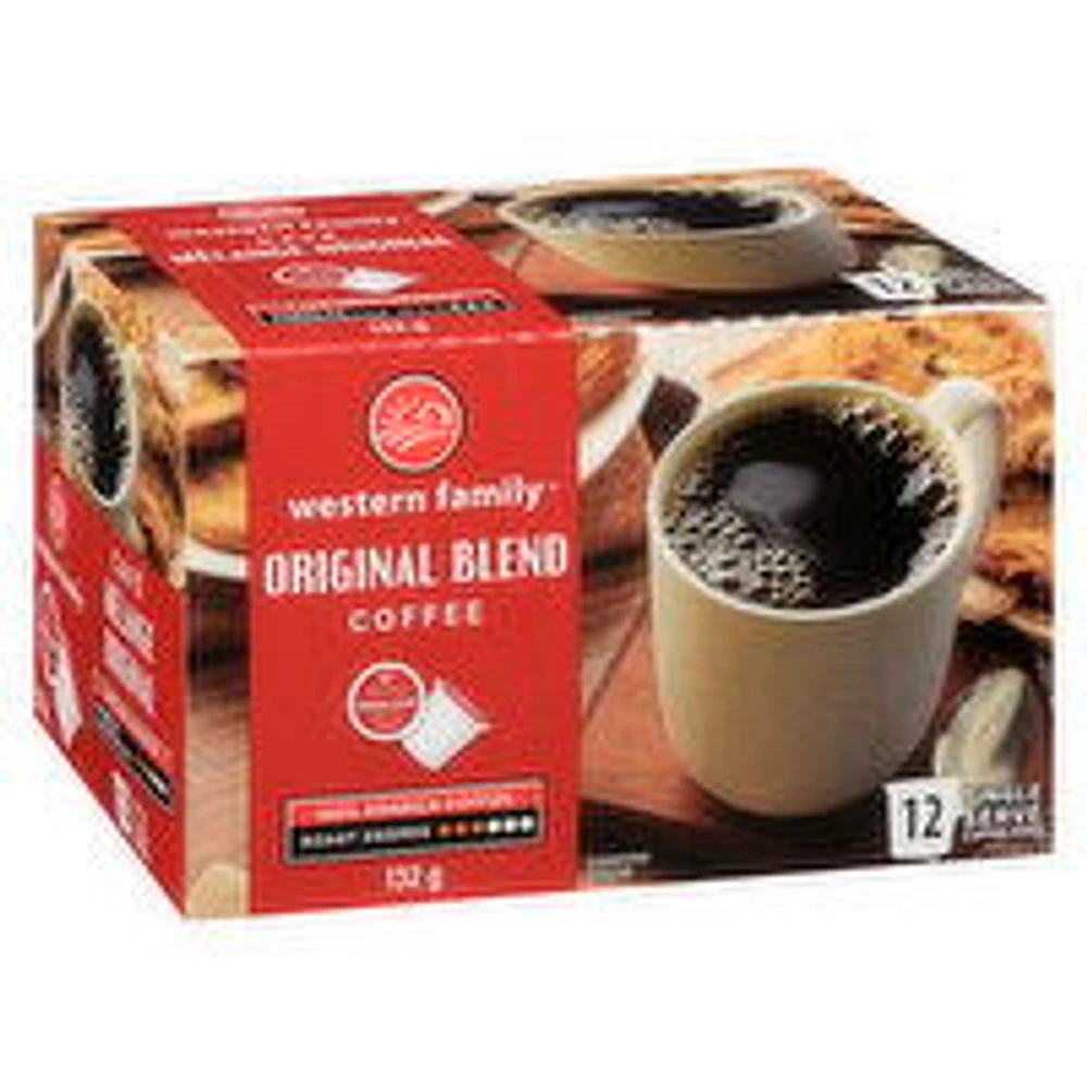 Western Family - Original Blend Coffee K-Cups, 12 Each