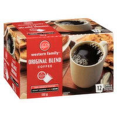 Western Family - Original Blend Coffee K-Cups, 12 Each