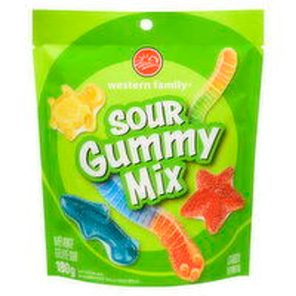 Western Family - Sour Gummy Mix Candy, 180 Gram