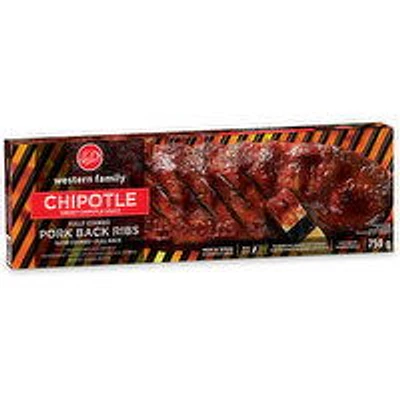 Western Family - Chipotle Fully Cooked Pork Ribs, 750 Gram