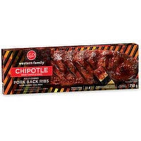 Western Family - Chipotle Fully Cooked Pork Ribs, 750 Gram