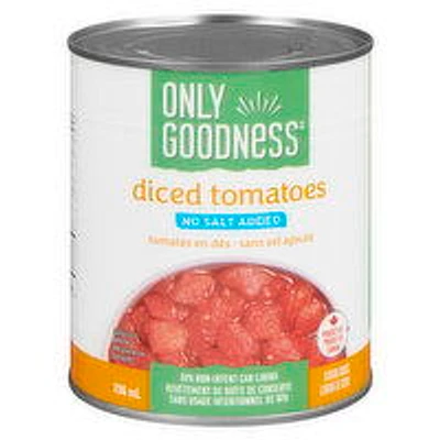 Only Goodness - Diced Tomatoes, No Salt Added, 796 Millilitre