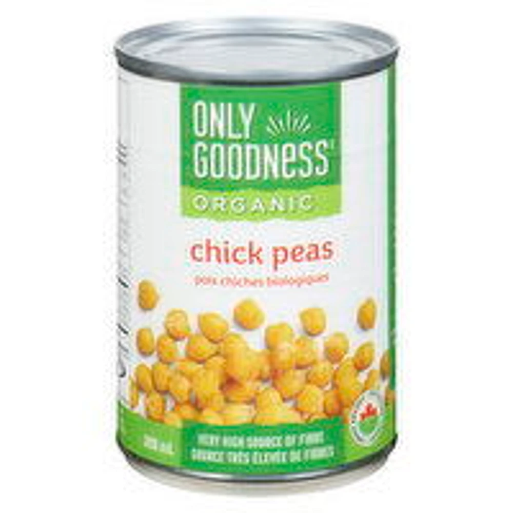 Only Goodness - Organic Chick Peas, 398 Millilitre