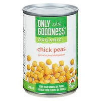 Only Goodness - Organic Chick Peas, 398 Millilitre