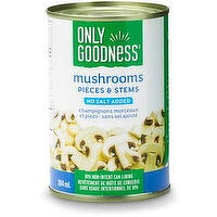 Only Goodness - Mushrooms Pieces & Stems, 284 Millilitre