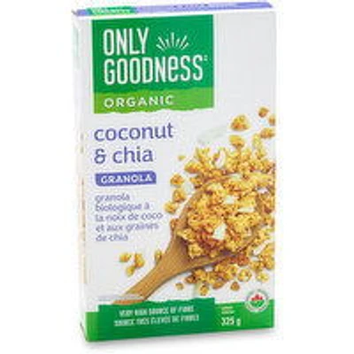 Only Goodness - Organic Coconut & Chia Granola, 325 Gram