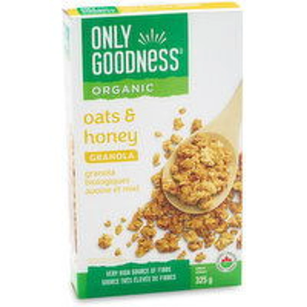 Only Goodness - Organic Oats & Honey Granola, 325 Gram