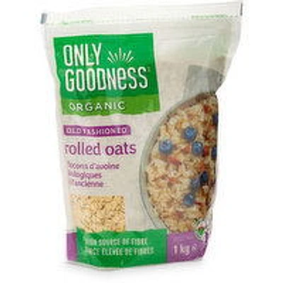 Only Goodness - Organic Old Fashion Rolled Oats, 1 Kilogram