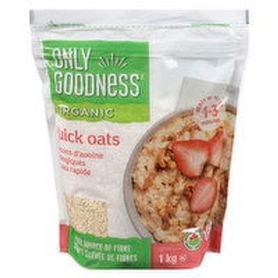 Only Goodness - Organic Quick Oats, 1 Kilogram