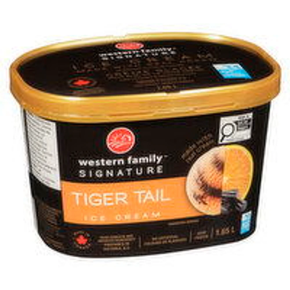 Western Family - Signature Tiger Tail Ice Cream, 1.65 Litre