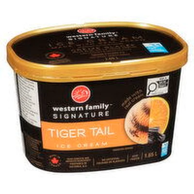 Western Family - Signature Tiger Tail Ice Cream, 1.65 Litre