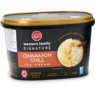Western Family - Signature Cinnamon Chill Ice Cream, 1.65 Litre