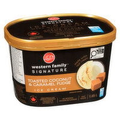 Western Family - Signature Toasted Coconut Caramel Fudge, 1.65 Litre