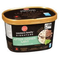 Western Family - Signature After Dinner Mint Ice Cream, 1.65 Litre