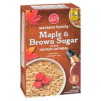 Western Family - Instant Oatmeal Maple & Brown Sugar, 344 Gram