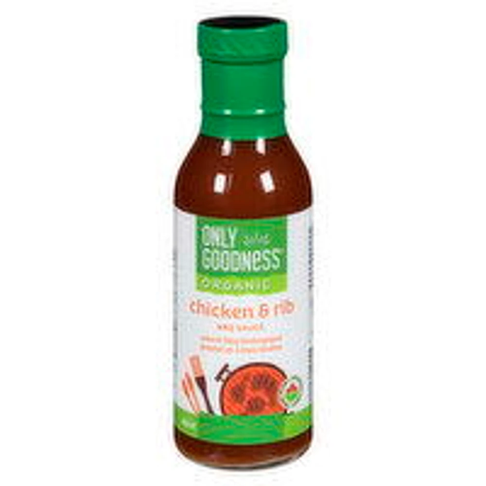 Only Goodness - Organic Chicken & Rib BBQ Sauce, 350 Millilitre